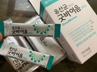 프리마인 유산균 국가지정연구소 선정, 살아있는 생유산균 200억 마리의 힘. 유산균n굿바이옴플러스 — 5점을 준 리뷰어가 2021년 9월 올린 사용 사진