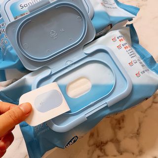 햅스 세균없는 주방 대형 2팩, HAPS sanitizer wipe — 5점을 준 리뷰어가 2021년 12월 올린 사용 사진