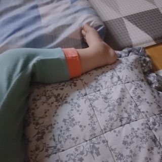유비맘 캔디팡팡 내의/내복 상하 세트 — 5점을 준 리뷰어가 2021년 3월 올린 사용 사진