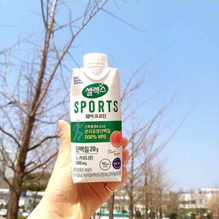 셀렉스스포츠 셀렉스 스포츠 웨이 프로틴 복숭아_ 330ml x 12팩 — 5점을 준 리뷰어가 2021년 3월 올린 사용 사진