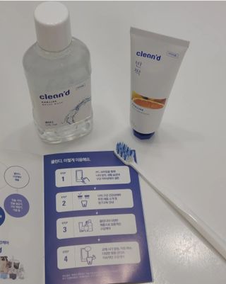 주식회사 클린디 [클린디]🌿민트향으로 상쾌하게, 단짝가글 + 맞춤 칫솔 + 치약 세트🦷 — 5점을 준 리뷰어가 2022년 1월 올린 사용 사진