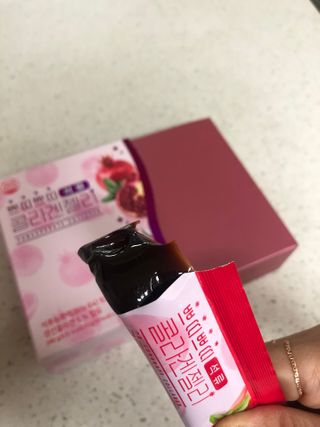 헬스업_쁘띠쁘띠석류콜라겐젤리_20g x 14포 — 4.5점을 준 리뷰어가 2021년 2월 올린 사용 사진