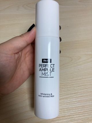 리생 [Re생] 퍼팩트 앰플 이중 기능성 미스트 100ml  피부미백 주름개선 = 총 2개 200ml 증정 — 5점을 준 리뷰어가 2021년 9월 올린 사용 사진