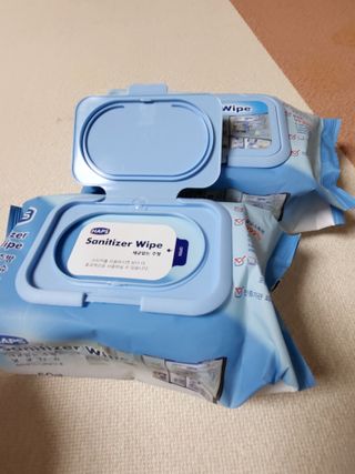 햅스 세균없는 주방 대형 2팩, HAPS sanitizer wipe — 5점을 준 리뷰어가 2022년 2월 올린 사용 사진