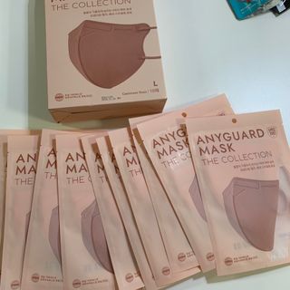 애니가드 셋업마스크 4컬러 각 10매입 [크리미베이지, 캐시미어로즈, 초콜렛브라운, 미드나잇네이비] — 4점을 준 리뷰어가 2022년 2월 올린 사용 사진
