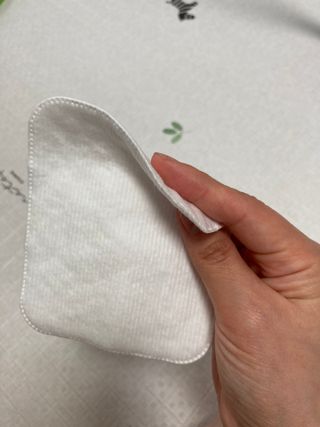 디어엘로디 프리미엄 유기농 유아 솜티슈 60매  2 + 1 PACK — 5점을 준 리뷰어가 2021년 3월 올린 사용 사진