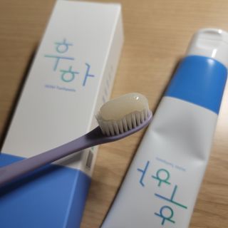 [심폐소생소] 무불소 임산부 천연 치약 — 4점을 준 리뷰어가 2021년 11월 올린 사용 사진