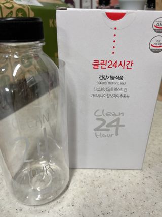 클린24시간 1BOX(5포) + 전용보틀(500ml) — 4점을 준 리뷰어가 2023년 8월 올린 사용 사진