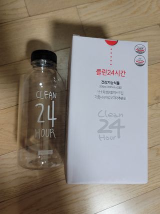클린24시간 1BOX(5포) + 전용보틀(500ml) — 5점을 준 리뷰어가 2022년 10월 올린 사용 사진