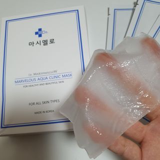 닥터마시멜로 닥터마스멜로 마블러스 아쿠아 클리닉 마스크 — 5점을 준 리뷰어가 2021년 5월 올린 사용 사진