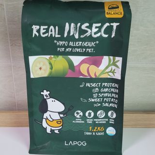 [푸디웜] 라포그  리얼인섹트 웨이트밸런스 저알러지 강아지 사료  1.2KG — 5점을 준 리뷰어가 2022년 6월 올린 사용 사진