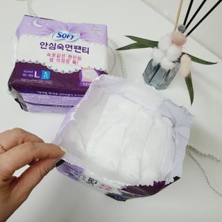 LG유니참 쏘피SOFY [SOFY] 안심숙면팬티 리뉴얼 — 5점을 준 리뷰어가 2021년 3월 올린 사용 사진