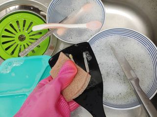 3M 스카치브라이트 그리너클린 천연펄프수세미 — 5점을 준 리뷰어가 2023년 4월 올린 사용 사진