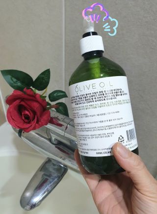 올리브 오일 스킨케어 컴퍼니 [OOSC] 향기로운 보습 로즈 제라늄 바디워시 500ml — 5점을 준 리뷰어가 2021년 4월 올린 사용 사진