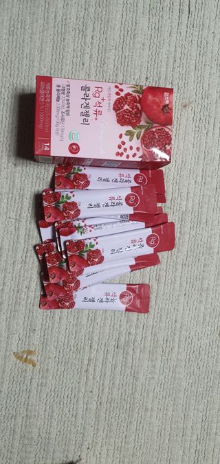 함초록 Rg+ 석류콜라겐젤리 — 5점을 준 리뷰어가 2021년 3월 올린 사용 사진