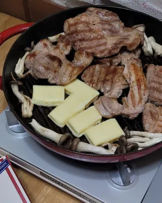 앙투어솔레 아일랜드 구워먹는 치즈 100 자연 치즈 와인안주 300g(100g x 3팩) — 5점을 준 리뷰어가 2022년 10월 올린 사용 사진