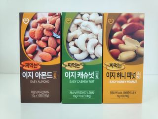 짜먹는 이지견과 짜먹는 이지아몬드, 짜먹는 이지허니피넛, 짜먹는 이지캐슈넛 각 10g X  10포 — 5점을 준 리뷰어가 2021년 2월 올린 사용 사진