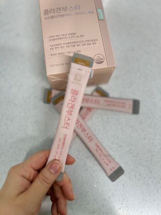 더리틀스 콜라겐부스터 — 5점을 준 리뷰어가 2022년 12월 올린 사용 사진