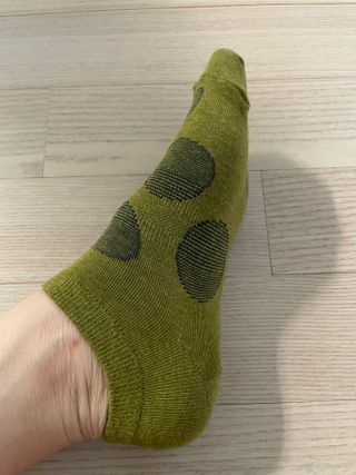 [사이즈가 있는 양말 필로이] 여자 스니커즈 발목 양말 5족 세트【 S, M, L, 】3가지 사이즈 — 5점을 준 리뷰어가 2022년 7월 올린 사용 사진