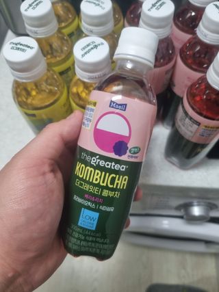 더그레잇티 콤부차 [매일유업] 더그레잇티 44kcal 콤부차 300ml *12개입 (오리지널 6개+베리리치 6개) — 5점을 준 리뷰어가 2023년 7월 올린 사용 사진
