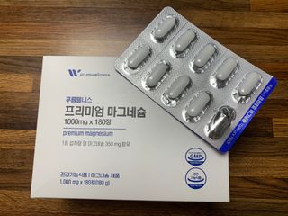 [푸름웰니스] 프리미엄 마그네슘 (1000mgX180정) — 5점을 준 리뷰어가 2022년 5월 올린 사용 사진