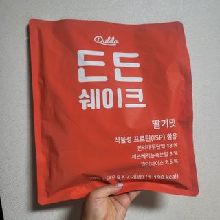 [덜다] 든든 식물성 단백질 쉐이크 40g X 7입 (곡물/딸기) — 5점을 준 리뷰어가 2023년 9월 올린 사용 사진