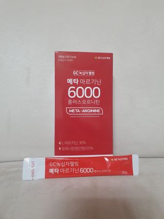 메타아르기닌 GC녹십자웰빙 메타 아르기닌 6000 플러스 오르니틴 — 5점을 준 리뷰어가 2022년 12월 올린 사용 사진