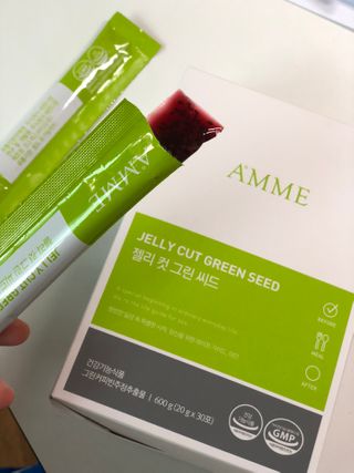 아므_이너뷰티 아므 젤리 컷 그린 씨드 10개입 — 5점을 준 리뷰어가 2021년 2월 올린 사용 사진