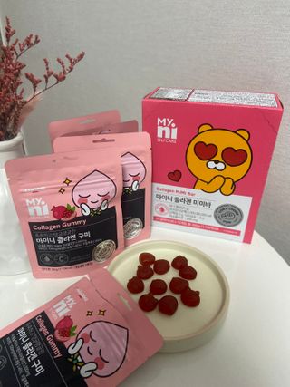 일동제약 마이니 마이니 늘씬날씬 콜라겐 세트 — 4점을 준 리뷰어가 2021년 2월 올린 사용 사진