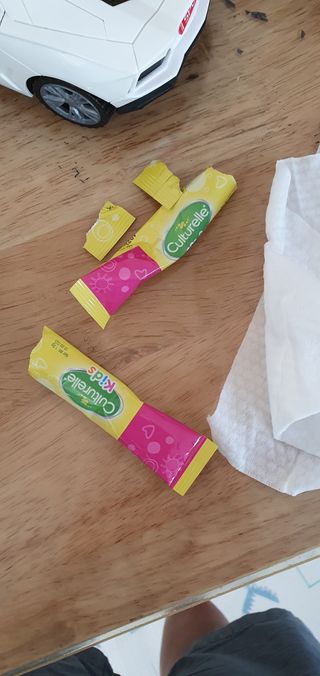 컬처렐 키즈패킷 30스틱 1개 — 3점을 준 리뷰어가 2021년 1월 올린 사용 사진