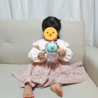 유비맘 트라이탄 코니빨대컵_컬러 랜덤 발송 — 3.5점을 준 리뷰어가 2021년 1월 올린 사용 사진