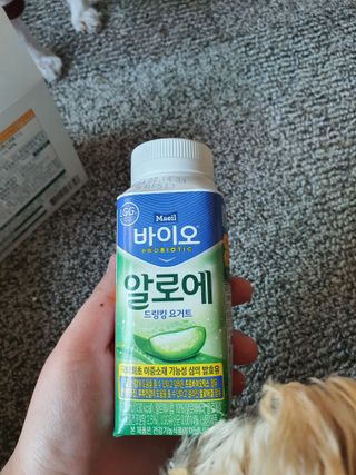 LIVE 매일바이오 알로에 드링킹 요거트 — 5점을 준 리뷰어가 2022년 4월 올린 사용 사진