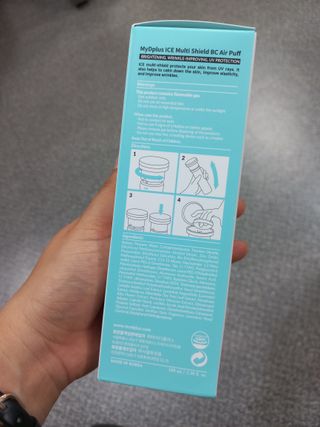 마이디플러스 아이스멀티쉴드 BC Air Puff — 3.5점을 준 리뷰어가 2021년 11월 올린 사용 사진