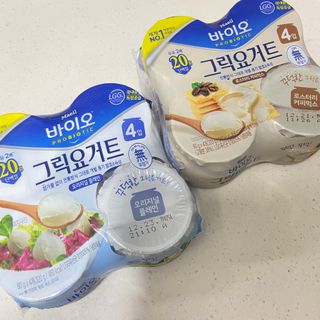 매일바이오 그릭요거트 오리지널 플레인 4개, 로스터리 커피믹스 4개 — 3점을 준 리뷰어가 2021년 12월 올린 사용 사진