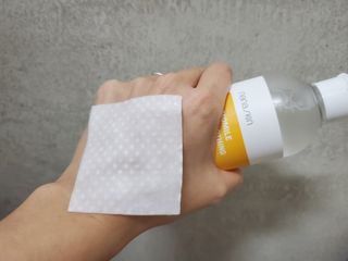 나나스킨 캐모마일아쿠아수딩토너 — 5점을 준 리뷰어가 2021년 4월 올린 사용 사진