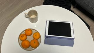 상상e상 아델라 LPM 원형 접이식테이블 — 5점을 준 리뷰어가 2021년 12월 올린 사용 사진