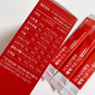 메타아르기닌 GC녹십자웰빙 메타 아르기닌 6000 플러스 오르니틴 — 4.5점을 준 리뷰어가 2022년 6월 올린 사용 사진