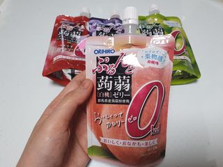 ORIHIRO 오리히로 곤약젤리 제로칼로리 130g 4종 4팩(맛별로 1팩씩) — 5점을 준 리뷰어가 2023년 1월 올린 사용 사진