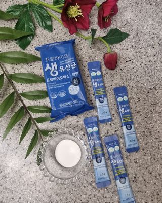 서울약사신협_프로바이오 생유산균 2.5g 160포 — 5점을 준 리뷰어가 2021년 7월 올린 사용 사진