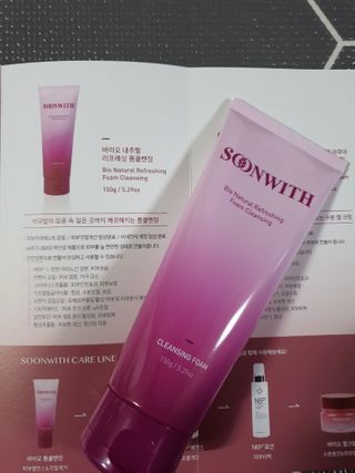 SOONWITH 바이오 내추럴 리프레싱 폼클렌징 — 4.5점을 준 리뷰어가 2021년 2월 올린 사용 사진