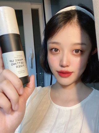 [후르디아] 묻어남NO 비건 메이크업 픽서 — 4점을 준 리뷰어가 2021년 10월 올린 사용 사진