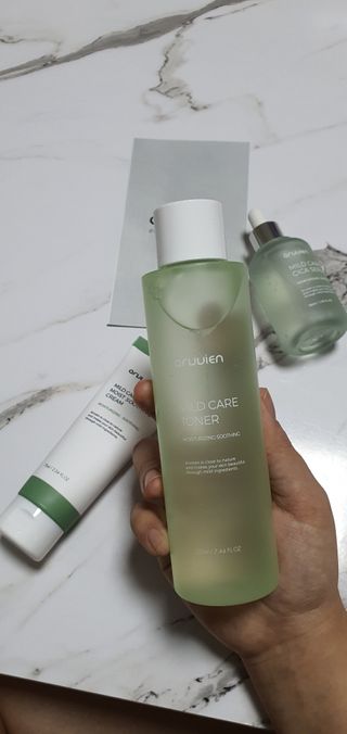 아르비엔 마일드케어 비건 수분진정토너 — 5점을 준 리뷰어가 2021년 1월 올린 사용 사진