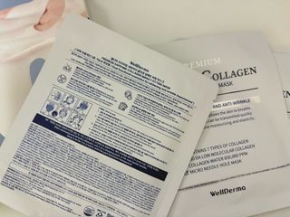[올리브영] 웰더마 프리미엄 사파이어 콜라겐 임팩트 피팅 마스크 4매 — 5점을 준 리뷰어가 2025년 7월 올린 사용 사진