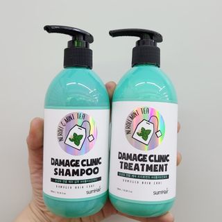 썸헤어 / SUMHAIR 썸헤어 데미지 클리닉 샴푸+트리트먼트 네롤리&민트티 — 4.5점을 준 리뷰어가 2021년 5월 올린 사용 사진