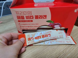 소담스퀘어 상암 [애플트리] 프리미엄 애플 비타 콜라겐 — 5점을 준 리뷰어가 2022년 12월 올린 사용 사진