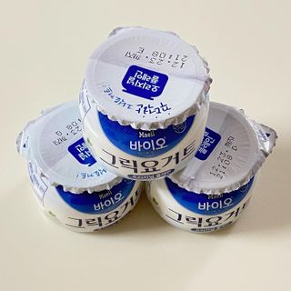 매일바이오 그릭요거트 오리지널 플레인 4개, 로스터리 커피믹스 4개 — 4점을 준 리뷰어가 2021년 12월 올린 사용 사진