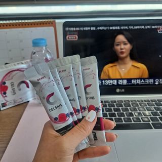 셀시어스 온더고 에너지 비타민 피트니스 드링크 파우더 (10sticks) 다이어트 음료 — 4.5점을 준 리뷰어가 2022년 5월 올린 사용 사진