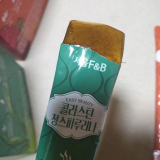 서울에프엔비 콜라스틴 3종 뷰티젤리스틱 45입 [ABC핏 15입 /  석류핏 15입 / 청스피루리나 15입] — 5점을 준 리뷰어가 2021년 7월 올린 사용 사진