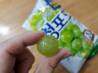 청포도캔디 복숭아캔디 — 4점을 준 리뷰어가 2022년 11월 올린 사용 사진