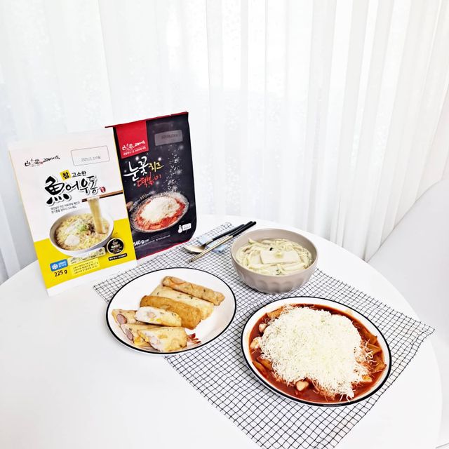 모둠간식용어묵 / 눈꽃치즈떡볶이 / 참고소한어우동 리뷰 사진